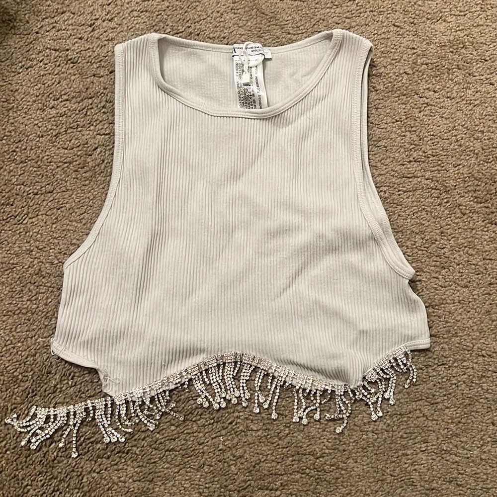 FLAWED Seamless Rhinestone Top - Picture 3 of 5